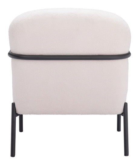 Chicago Ivory Accent Chair by Zuomod at Eve Furniture