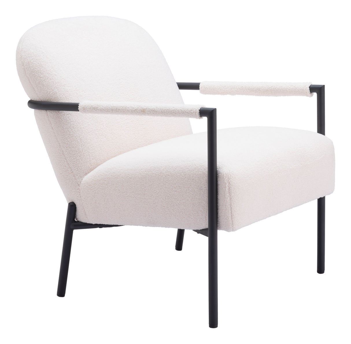 Chicago Ivory Accent Chair by Zuomod at Eve Furniture