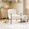 Chicago Ivory Accent Chair by Zuomod at Eve Furniture