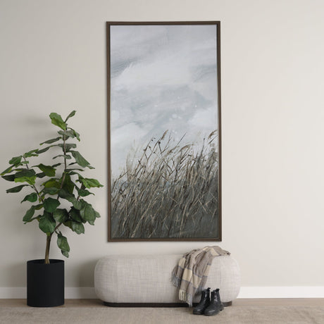 Chilly Breeze I by Mercana Studio a Hand Embellished Textured Framed Canvas by Mercana at Eve Furniture