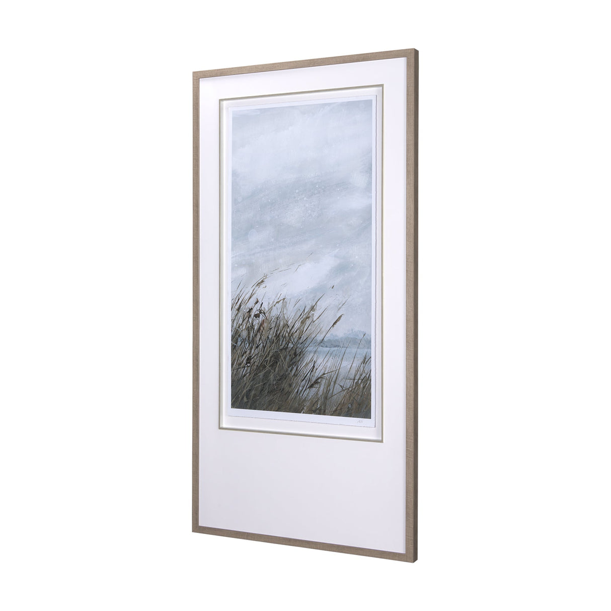 Chilly Breeze I by Natali a Hand Embelished Textured Framed Art Print Matted under Glass by Mercana at Eve Furniture