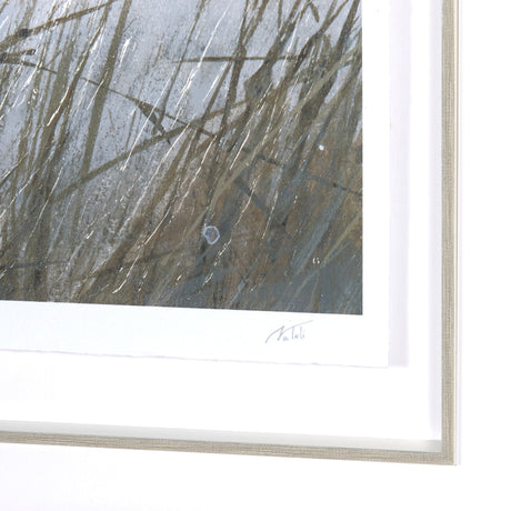 Chilly Breeze I by Natali a Hand Embelished Textured Framed Art Print Matted under Glass by Mercana at Eve Furniture