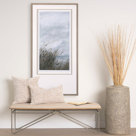Chilly Breeze I by Natali a Hand Embelished Textured Framed Art Print Matted under Glass by Mercana at Eve Furniture