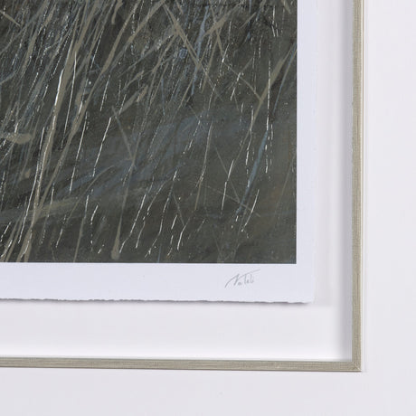 Chilly Breeze II by Natali a Hand Embelished Textured Framed Art Print Matted under Glass by Mercana at Eve Furniture