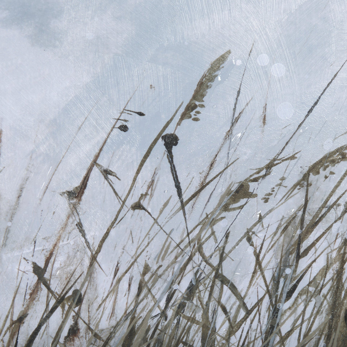Chilly Breeze II by Natali a Hand Embelished Textured Framed Art Print Matted under Glass by Mercana at Eve Furniture