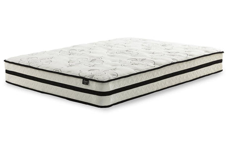 Chime 10 Inch Hybrid White Twin Mattress in a Box by Ashley at Eve Furniture