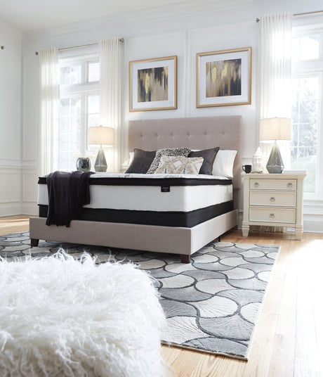 Chime 12 Inch Hybrid White California King Mattress in a Box by Ashley at Eve Furniture