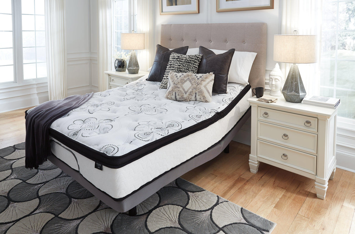 Chime 12 Inch Hybrid White California King Mattress in a Box by Ashley at Eve Furniture