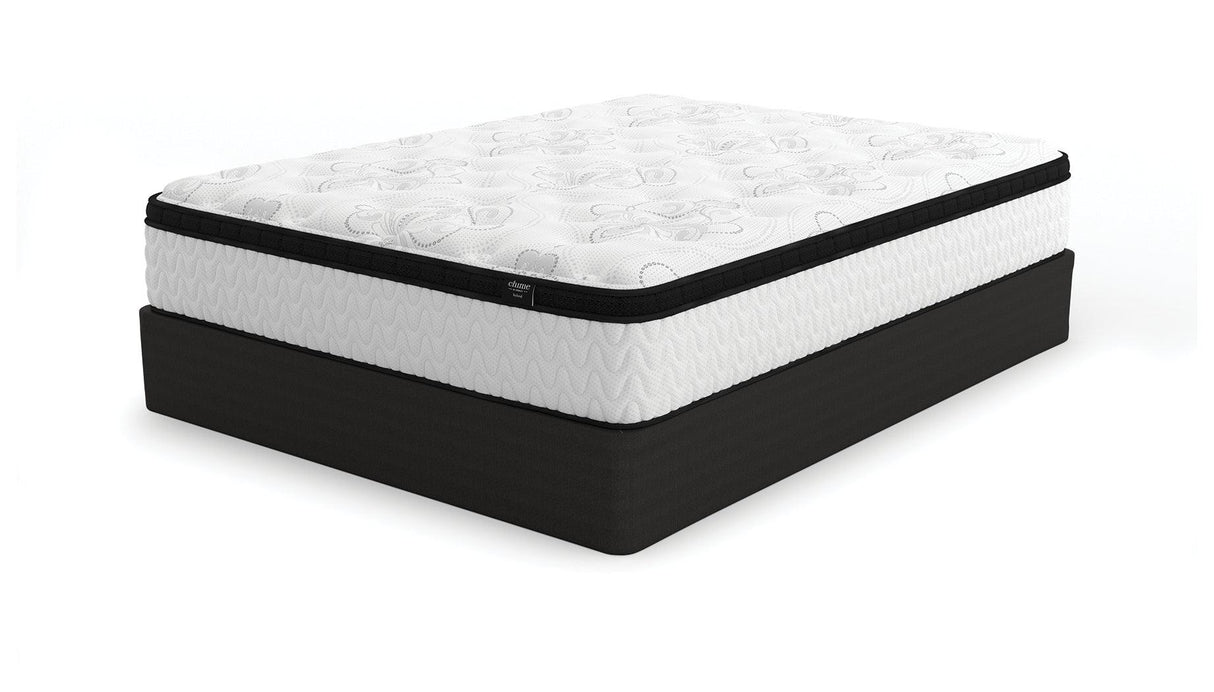 Chime 12 Inch Hybrid White California King Mattress in a Box by Ashley at Eve Furniture