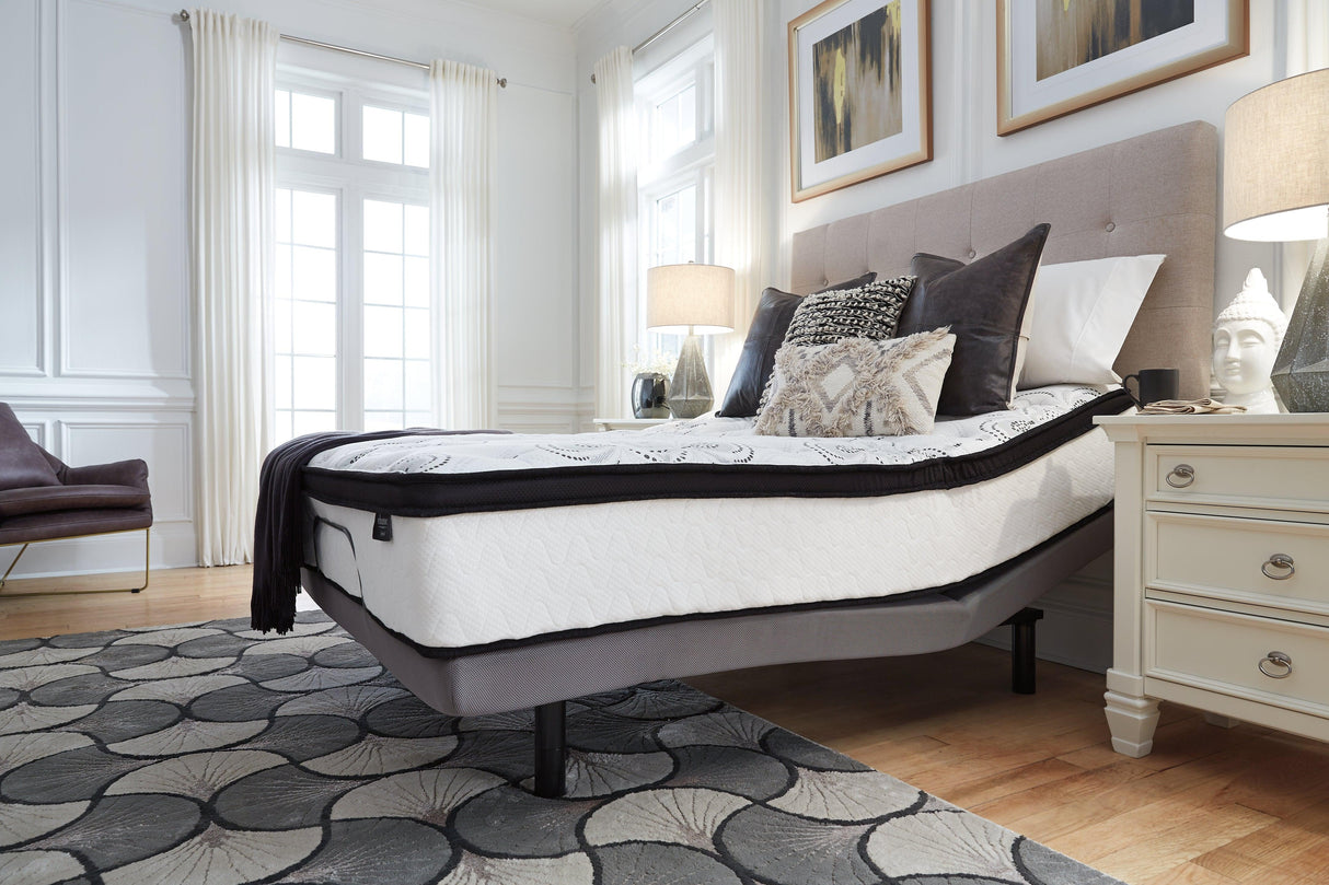 Chime 12 Inch Hybrid White California King Mattress in a Box by Ashley at Eve Furniture
