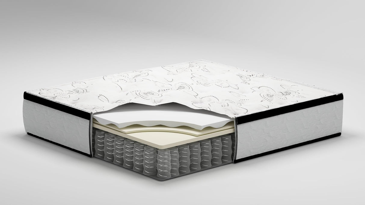 Chime 12 Inch Hybrid White California King Mattress in a Box by Ashley at Eve Furniture