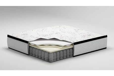 Chime 12 Inch Hybrid White Full Mattress in a Box by Ashley at Eve Furniture