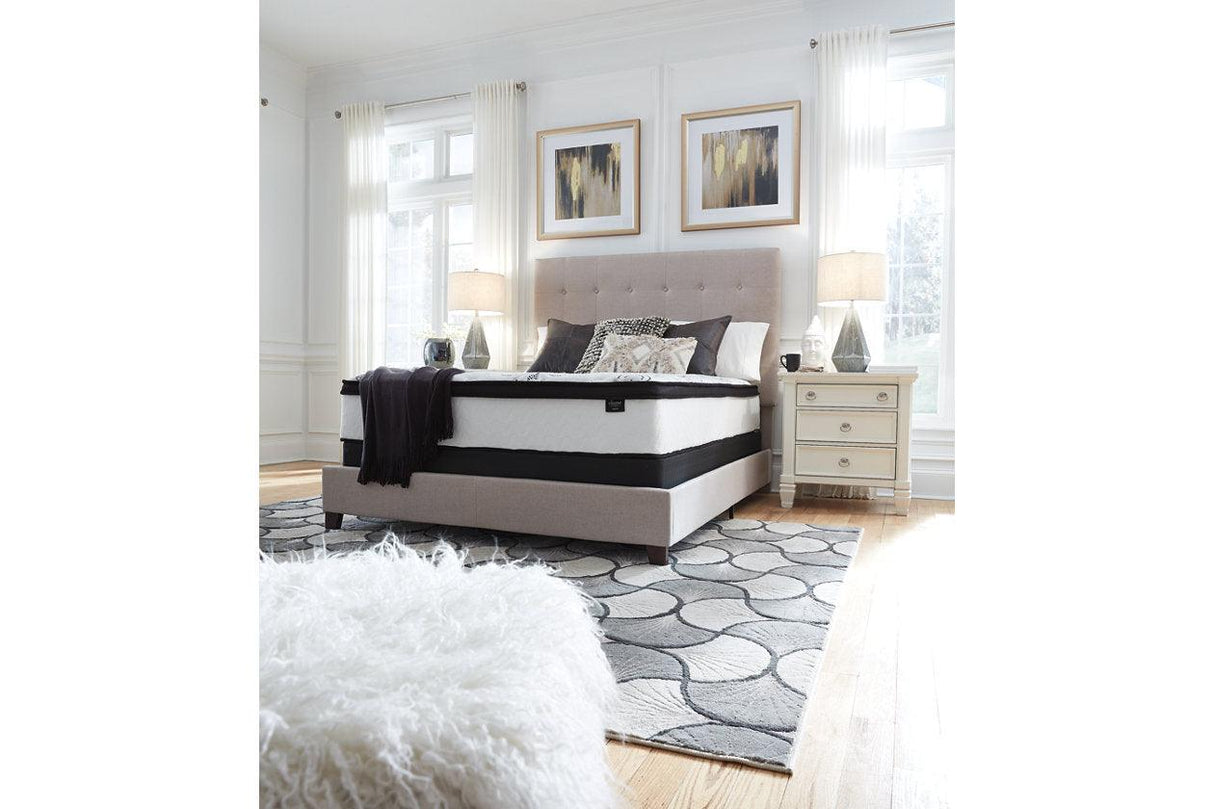 Chime 12 Inch Hybrid White Queen Mattress in a Box by Ashley at Eve Furniture