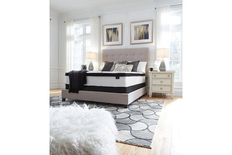 Chime 12 Inch Hybrid White Queen Mattress in a Box by Ashley at Eve Furniture