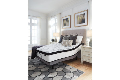 Chime 12 Inch Hybrid White Queen Mattress in a Box by Ashley at Eve Furniture