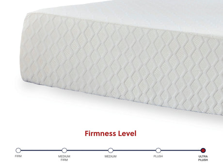 Chime 12 Inch Memory Foam White California King Mattress in a Box by Ashley at Eve Furniture