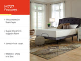 Chime 12 Inch Memory Foam White California King Mattress in a Box by Ashley at Eve Furniture