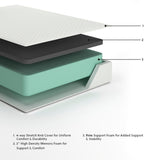 Chime 12 Inch Memory Foam White California King Mattress in a Box by ASHLEY FURNITURE at Eve Furniture