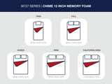 Chime 12 Inch Memory Foam White California King Mattress in a Box by ASHLEY FURNITURE at Eve Furniture
