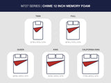Chime 12 Inch Memory Foam White California King Mattress in a Box by ASHLEY FURNITURE at Eve Furniture