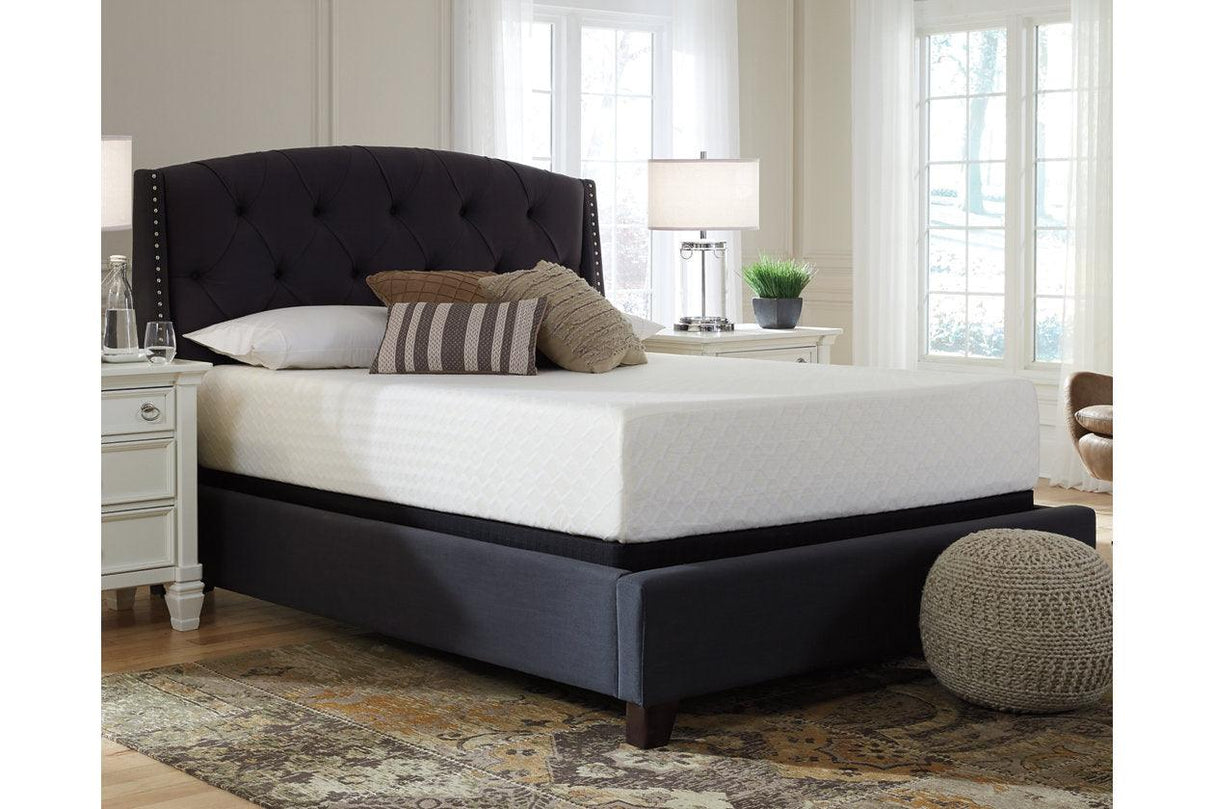 Chime 12 Inch Memory Foam White Queen Mattress in a Box by Ashley at Eve Furniture