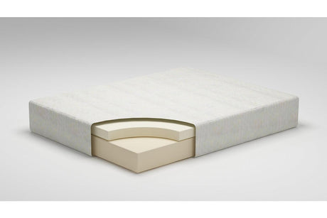 Chime 12 Inch Memory Foam White Queen Mattress in a Box by Ashley at Eve Furniture