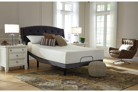 Chime 12 Inch Memory Foam White Queen Mattress in a Box by Ashley at Eve Furniture