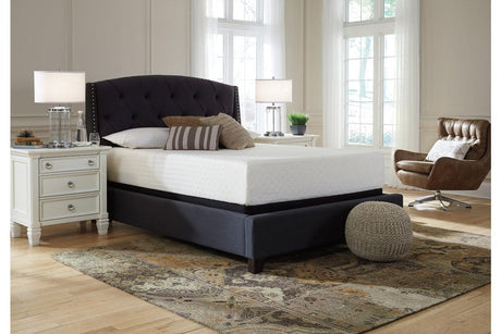 Chime 12 Inch Memory Foam White Queen Mattress in a Box by Ashley at Eve Furniture
