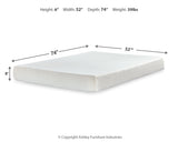 Chime 8 Inch Memory Foam White Full Mattress in a Box by Ashley at Eve Furniture