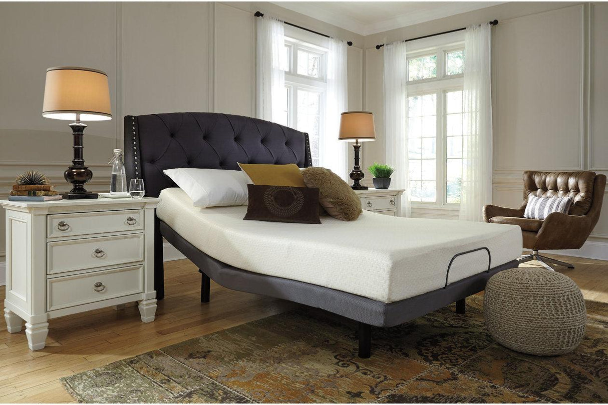 Chime 8 Inch Memory Foam White King Mattress in a Box by Ashley at Eve Furniture