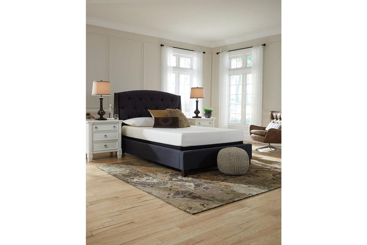 Chime 8 Inch Memory Foam White Twin Mattress in a Box by Ashley at Eve Furniture