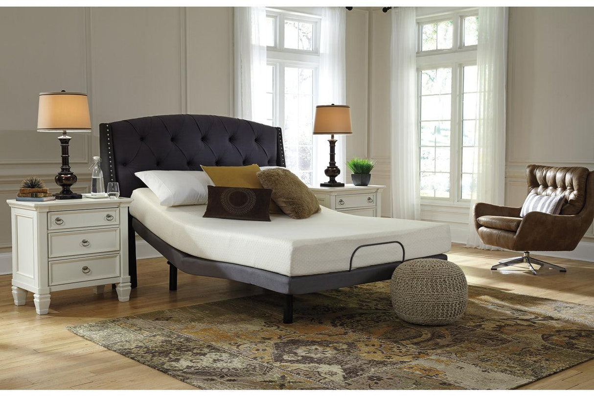 Chime 8 Inch Memory Foam White Twin Mattress in a Box by Ashley at Eve Furniture