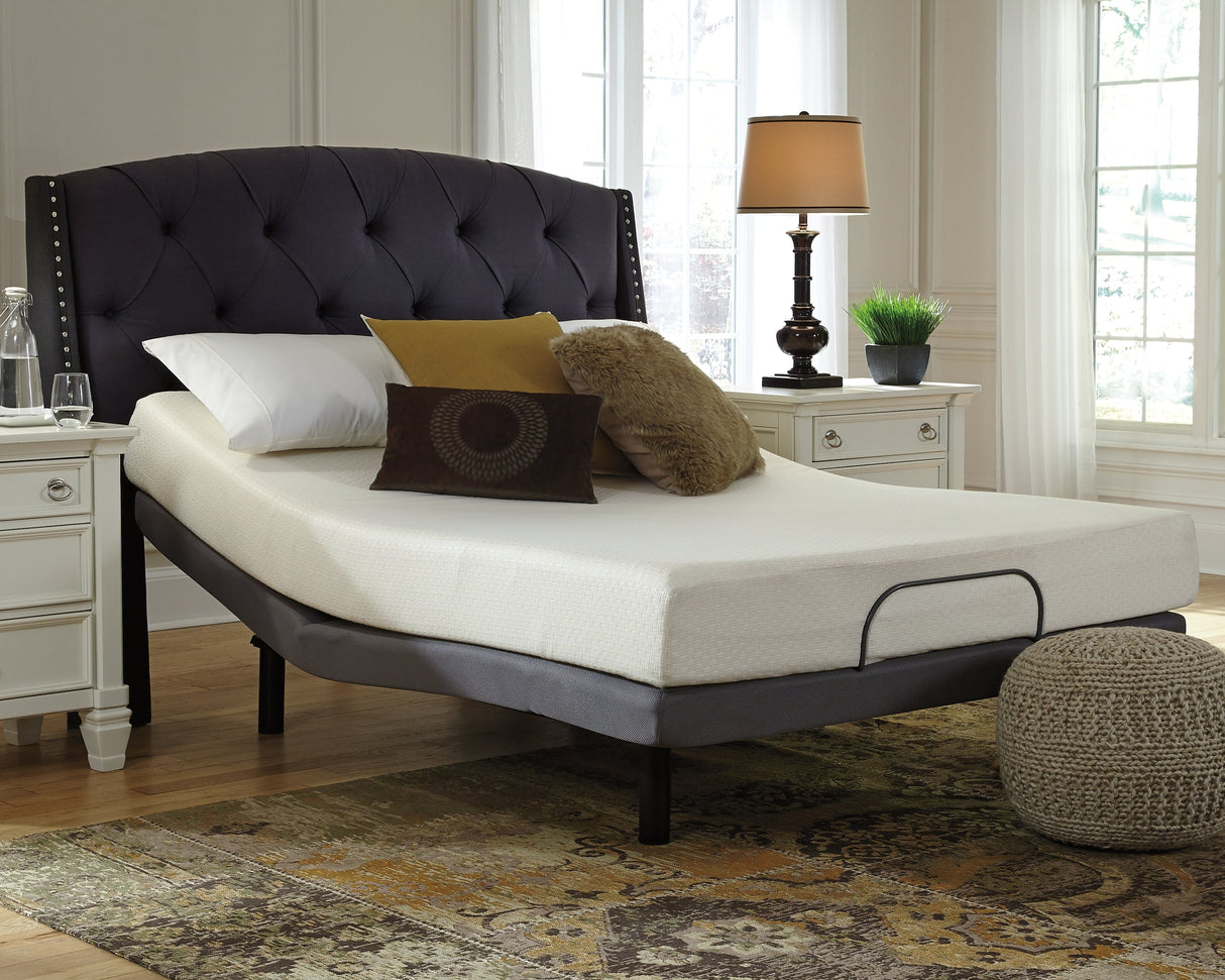 Chime 8 Inch Memory Foam White Twin Mattress in a Box by Ashley at Eve Furniture