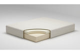 Chime 8 Inch Memory Foam White Twin Mattress in a Box by Ashley at Eve Furniture
