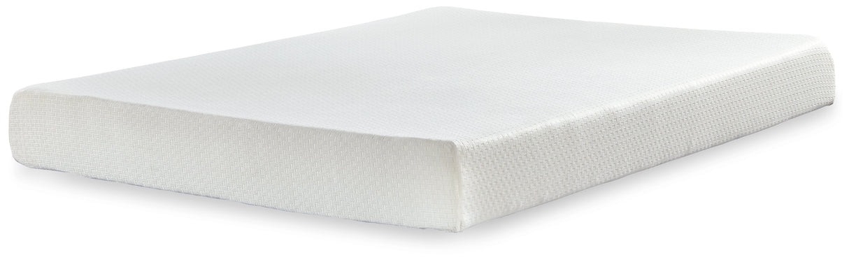 Chime 8 Inch Memory Foam White Twin Mattress in a Box by Ashley at Eve Furniture