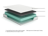 Chime 8 Inch Memory Foam White Twin Mattress in a Box by Ashley at Eve Furniture