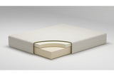 Chime 8 Inch Memory Foam White Twin Mattress in a Box by Ashley at Eve Furniture