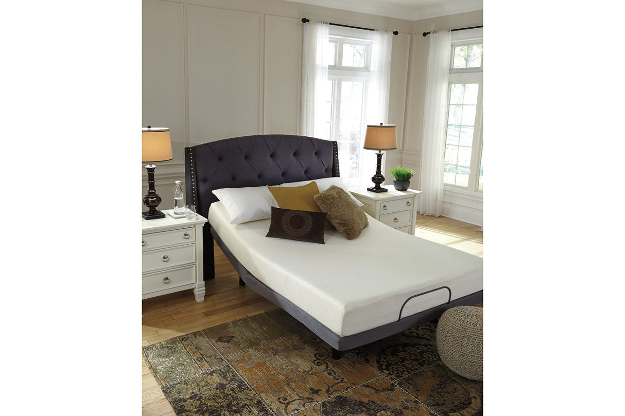 Chime 8 Inch Memory Foam White Twin Mattress in a Box by Ashley at Eve Furniture