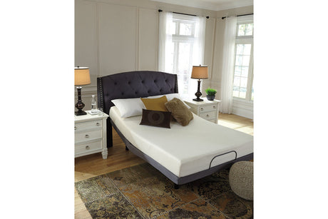 Chime 8 Inch Memory Foam White Twin Mattress in a Box by Ashley at Eve Furniture