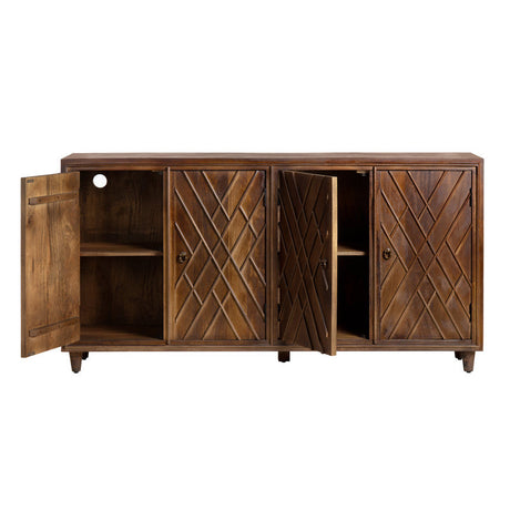 Chippendale Brown Sideboard by Crestview at Eve Furniture