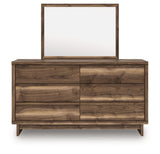 Chirason Brown Dresser and Mirror by Ashley at Eve Furniture