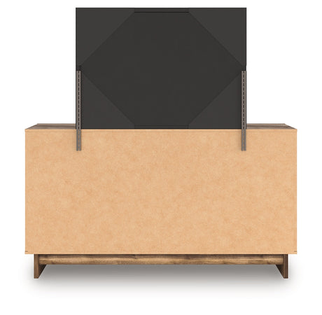 Chirason Brown Dresser and Mirror by Ashley at Eve Furniture