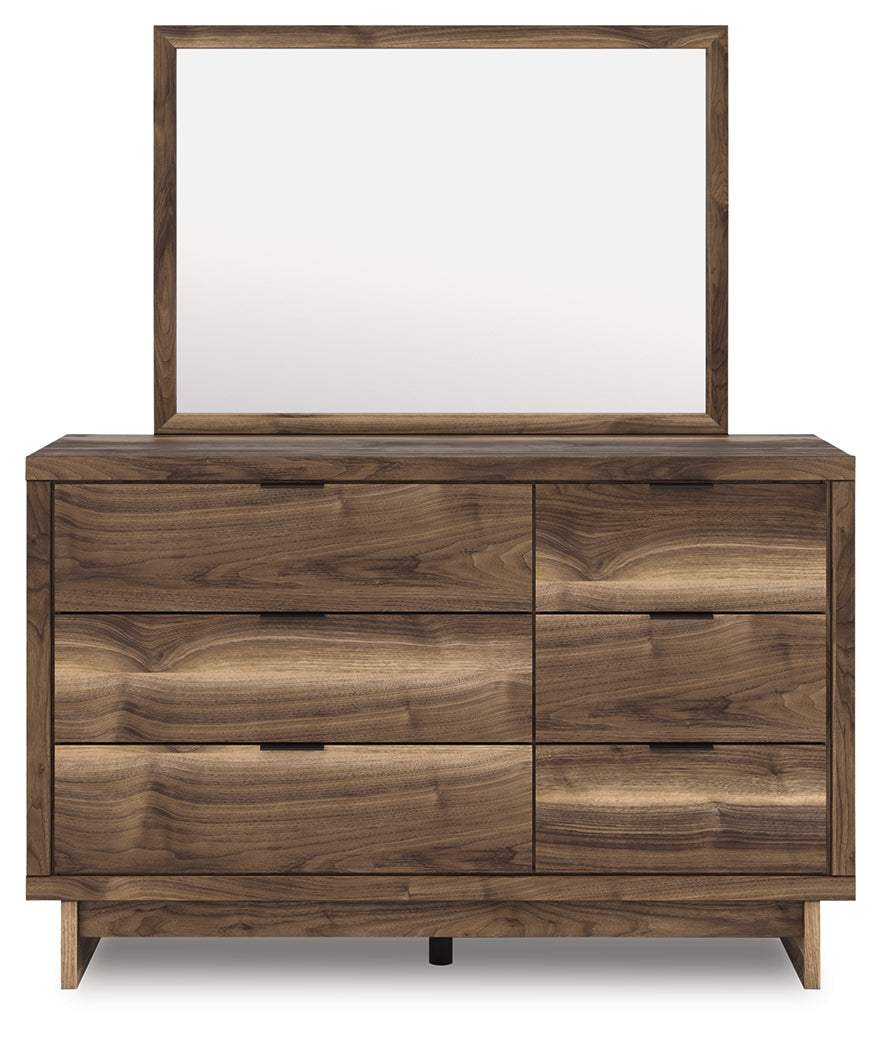 Chirason Brown Dresser and Mirror by Ashley at Eve Furniture