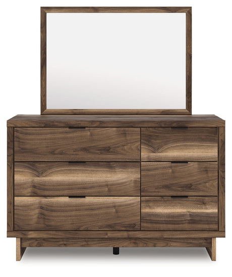 Chirason Brown Dresser and Mirror by Ashley at Eve Furniture