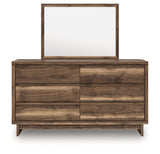 Chirason Brown Dresser and Mirror by Ashley at Eve Furniture