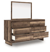 Chirason Brown Dresser and Mirror by Ashley at Eve Furniture