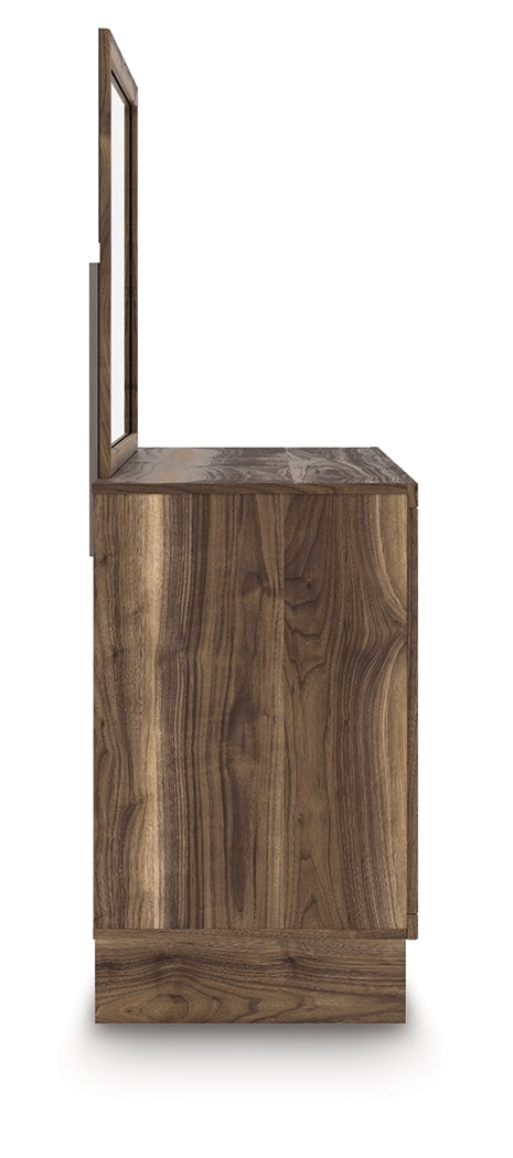 Chirason Brown Dresser and Mirror by Ashley at Eve Furniture