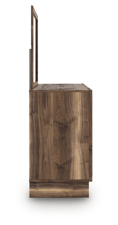 Chirason Brown Dresser and Mirror by Ashley at Eve Furniture