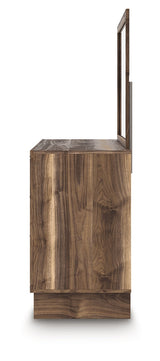 Chirason Brown Dresser and Mirror by Ashley at Eve Furniture