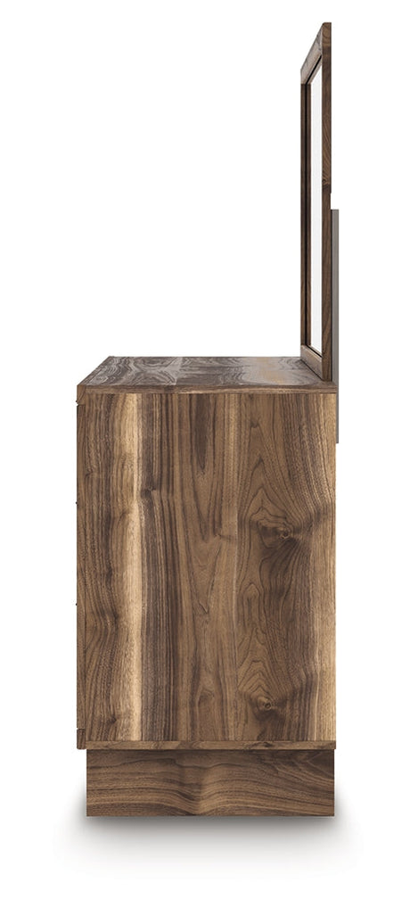 Chirason Brown Dresser and Mirror by Ashley at Eve Furniture